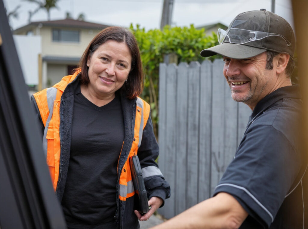 Paul Shumak and the Clearstyle installation team